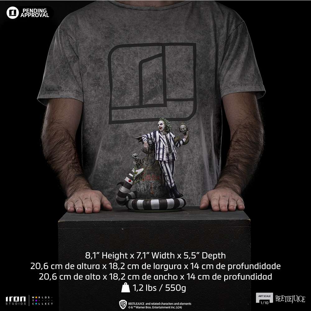 IRON STUDIOS BEETLEJUICE 1/10 STATUA 19 cm