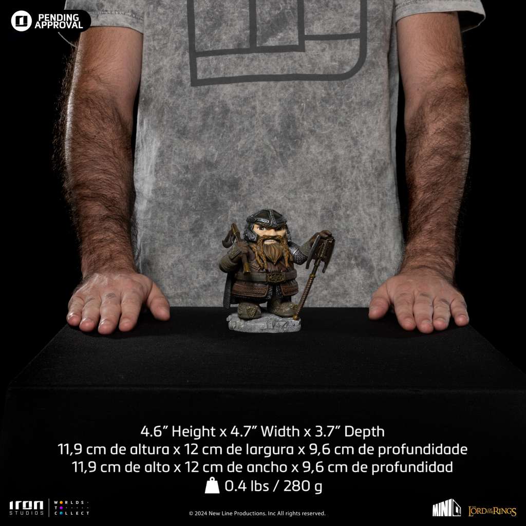 IRON STUDIOS LOTR GIMLI MINICO STATUA 12 cm