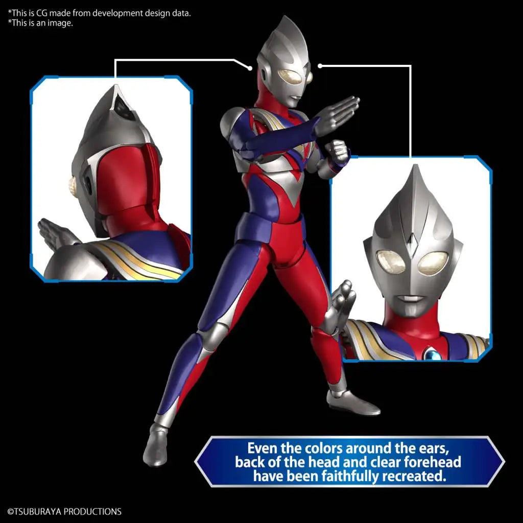 BANDAI RISE ULTRAMAN TIGA MULTI TYPE MODEL KIT 12 cm
