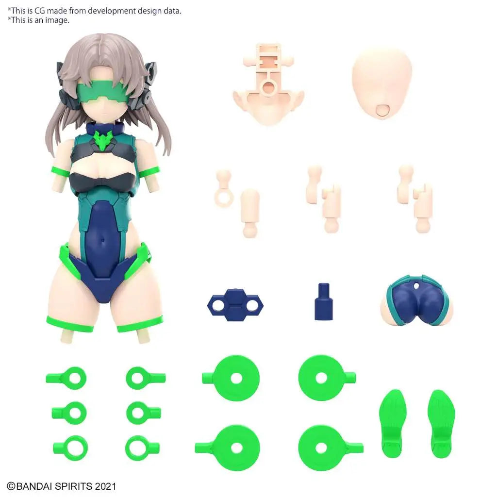 BANDAI - 30 MINUTES SISTERS 30MS OPT PTS SET 14 SPOTTER COSTUME COLOR B MODEL KIT