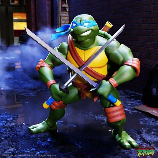 SUPER 7 TMNT ULTIMATES! W12 LEONARDO ANIMATED 2003 AF ACTION FIGURE 17 cm