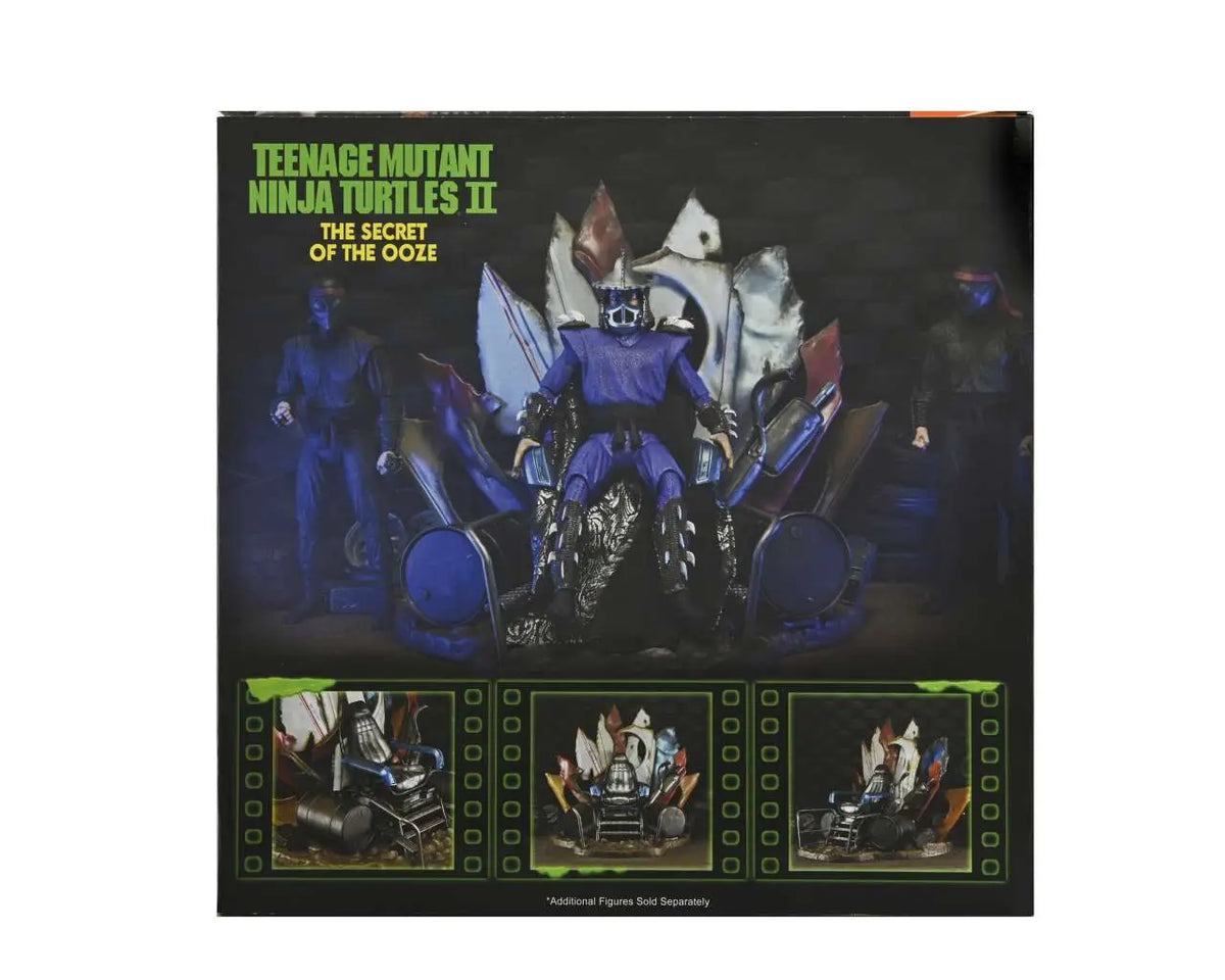 NECA - TEENAGE MUTANT NINJA TURTLES TMNT 2 SECRET OOZE SHREDDER THRONE DIORAMA 22 cm