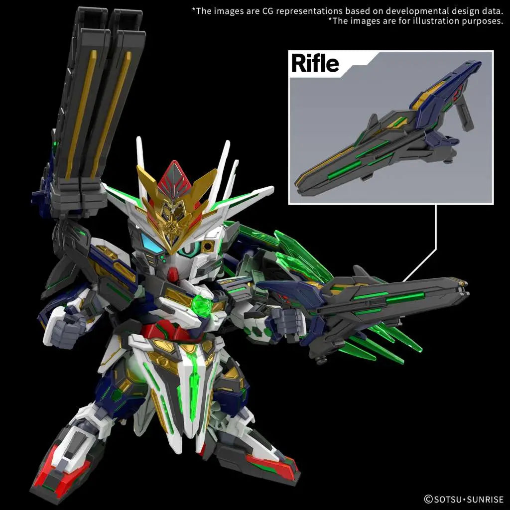 BANDAI SDW HEROES CAPTAIN QANT GF MODEL KIT 7 cm