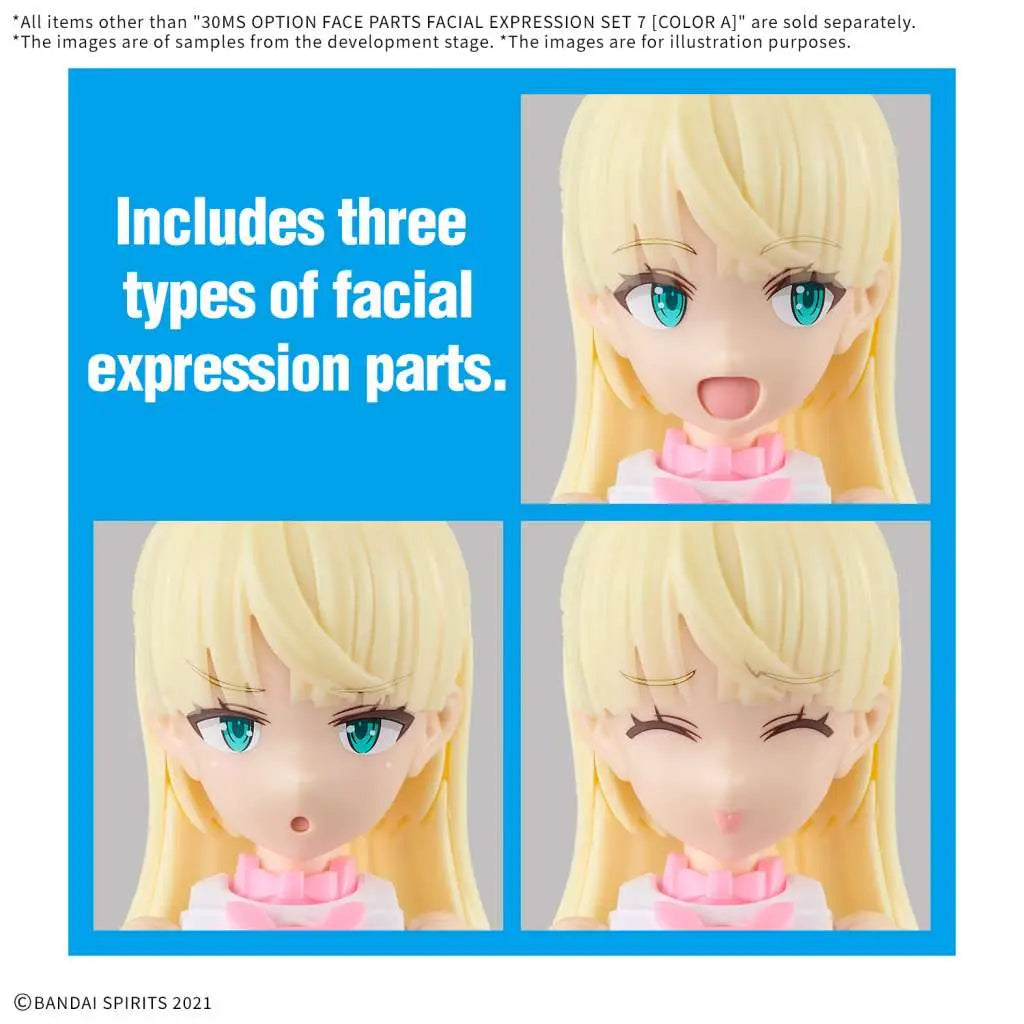 BANDAI 30MS OP FACE PT FACIAL EXP SET 7 COLOR MODEL KIT