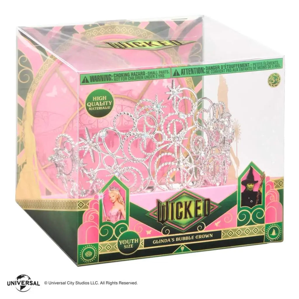 NOBLE COLLECTIONS UNIVERSAL WICKED GLINDA'S BUBBLE CROWN REPLICA