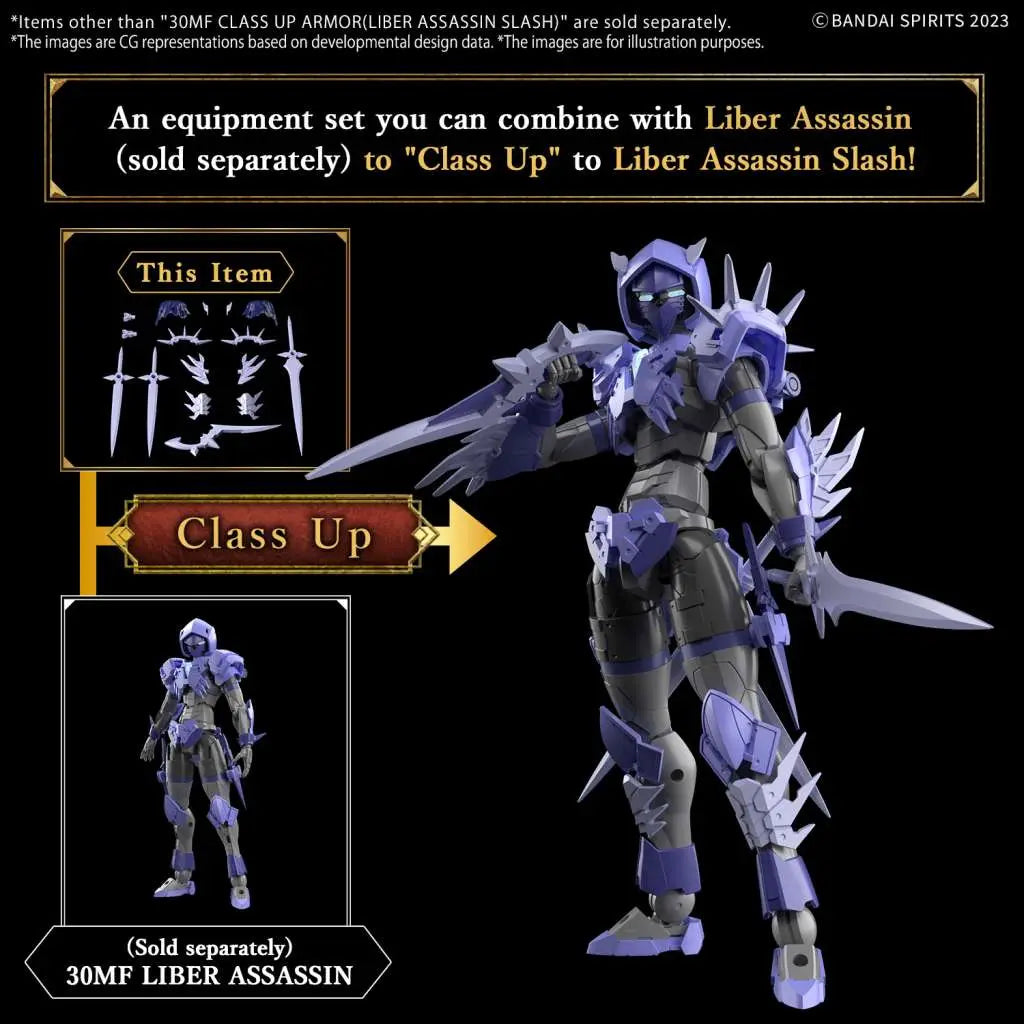 BANDAI 30MF CLASS UP ARMOR LIBER ASSASSIN SLASH MODEL KIT nd
