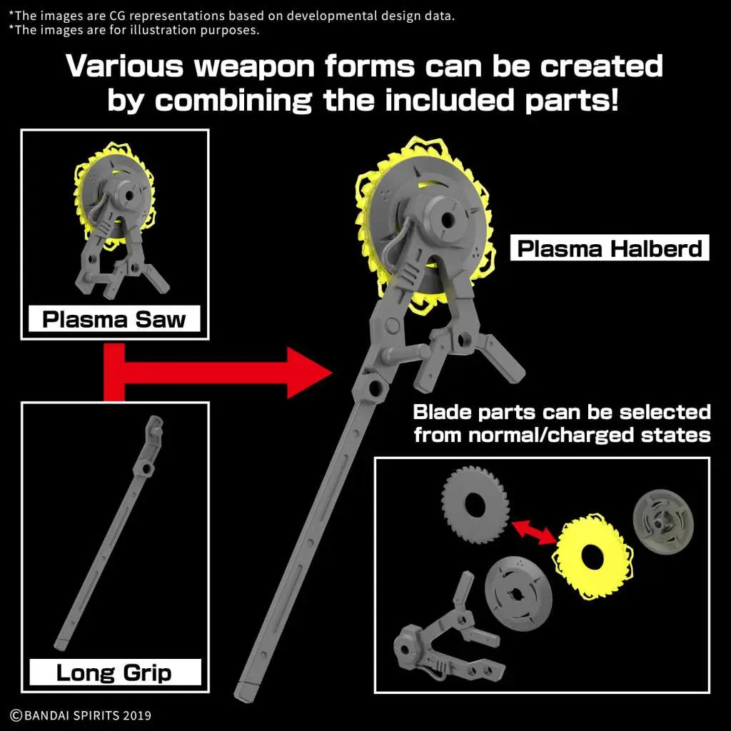 BANDAI 30MM CUSTOMIZE WEAPONS PLASMA WEAPON MODEL KIT ND