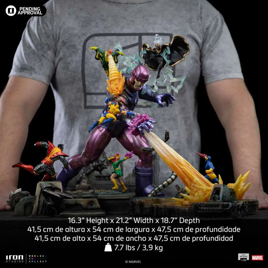 IRON STUDIOS X-MEN DANGER ROOM DIORAMA DEMI ART 1/20 STATUA 42 cm