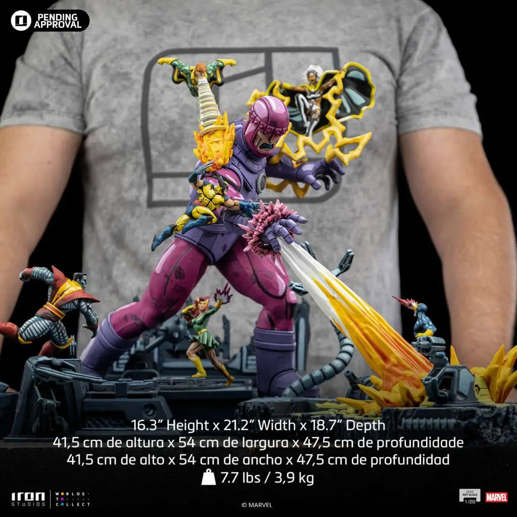 IRON STUDIOS X-MEN DANGER ROOM DIORAMA COMICS COLOR VRT DEMI ART 1/20 STATUA 42 cm