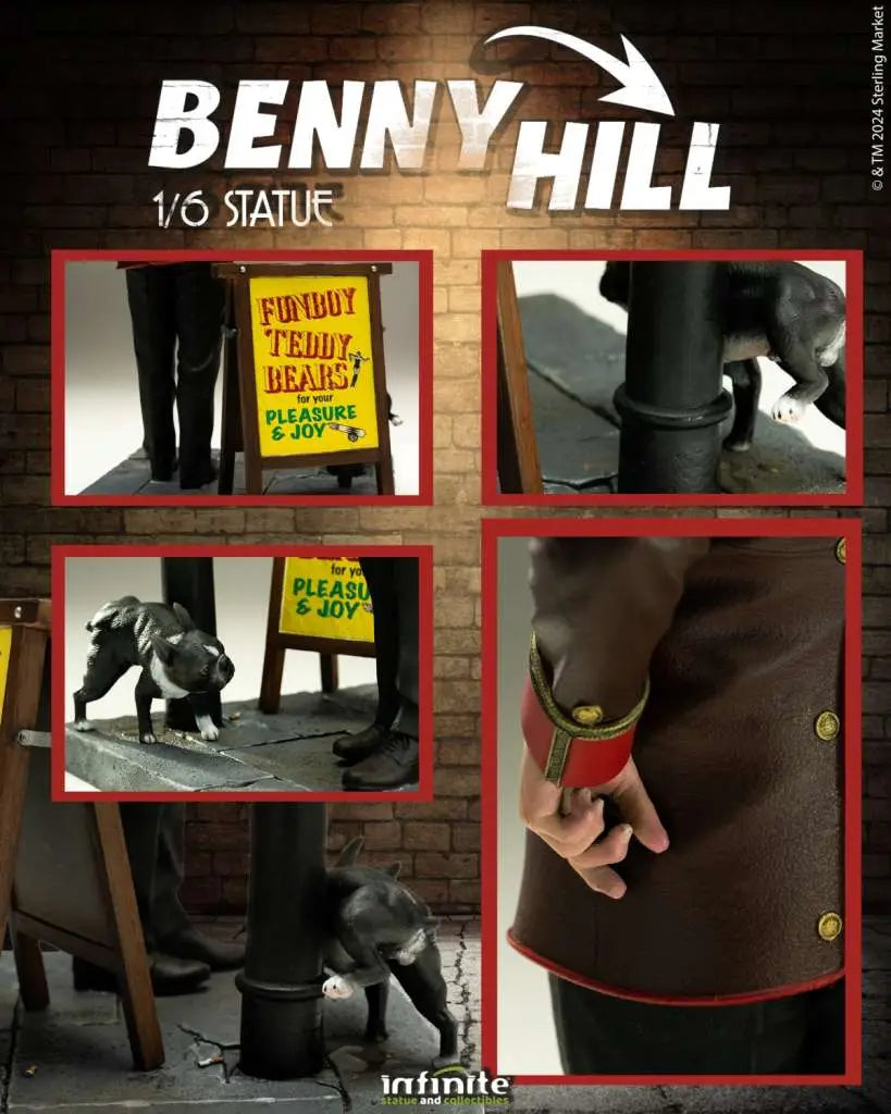 INFINITE STATUE BENNY HILL 1/6 STATUA 18 cm