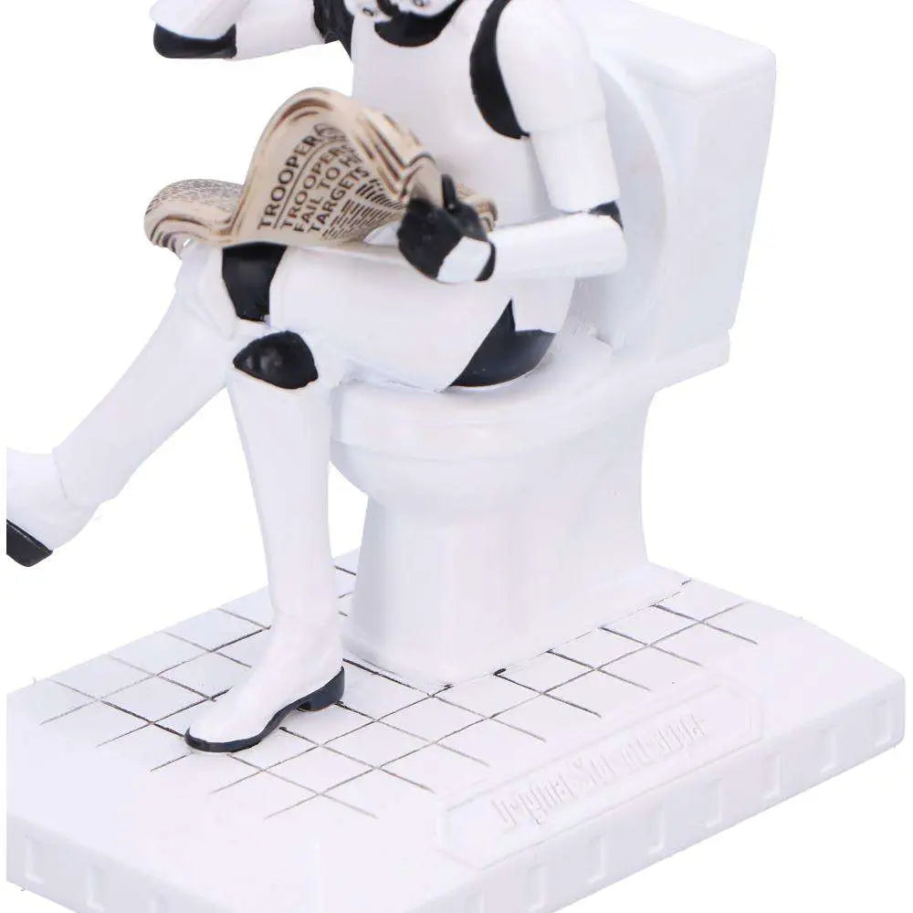 NEMESIS NOW ORIGINAL STORMTOOPER POOPER TROOPER TOILET FIGURINE STATUA 14 cm