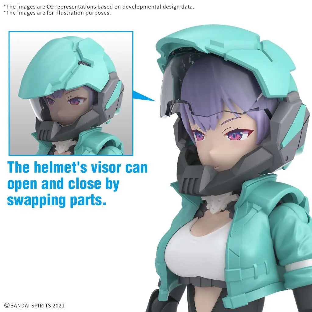 BANDAI 30MS SIS-V00 RYDIRA COLOR MODEL KIT 13 cm