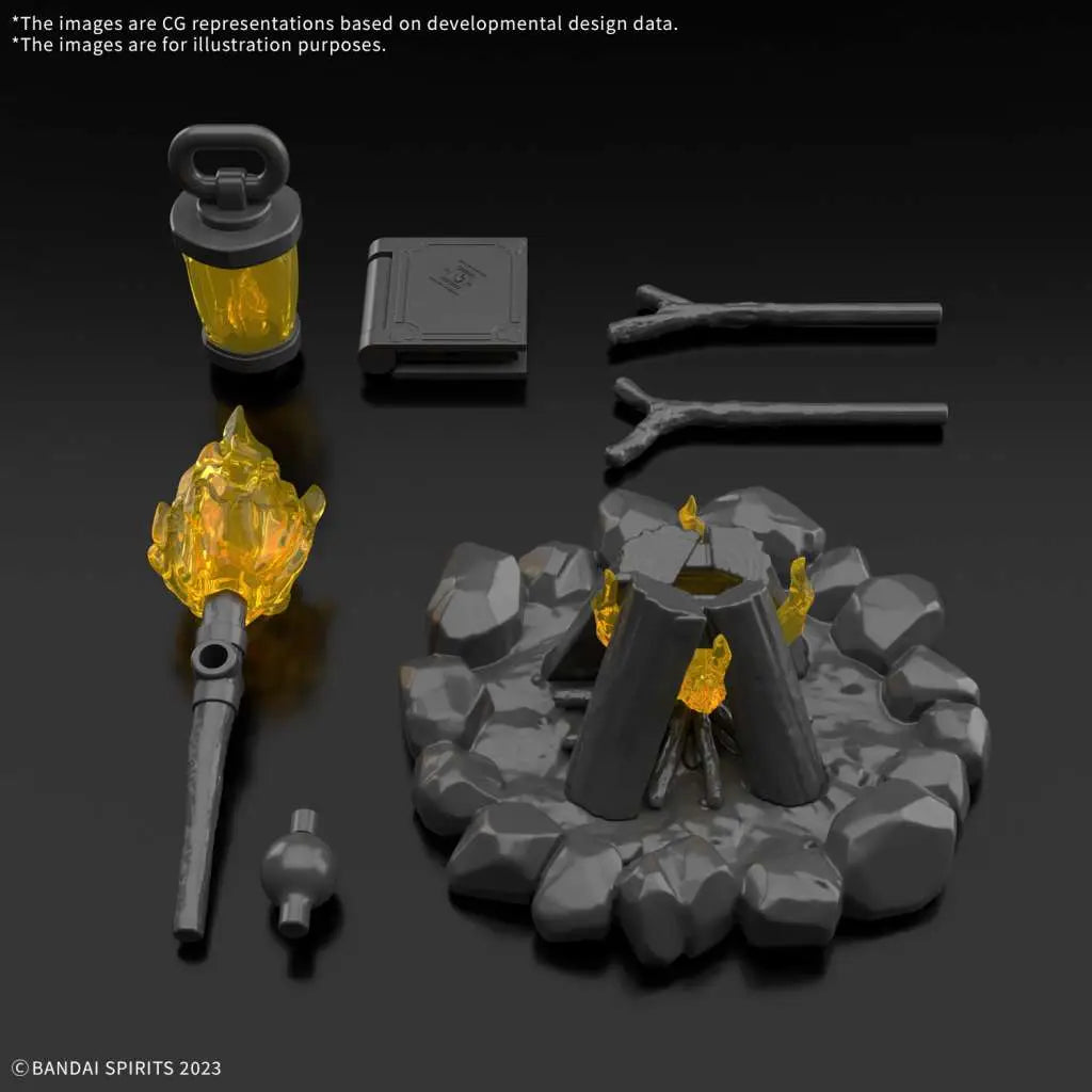 BANDAI 30MF ITEM SHOP 4 QUEST OPTION MODEL KIT N.A.