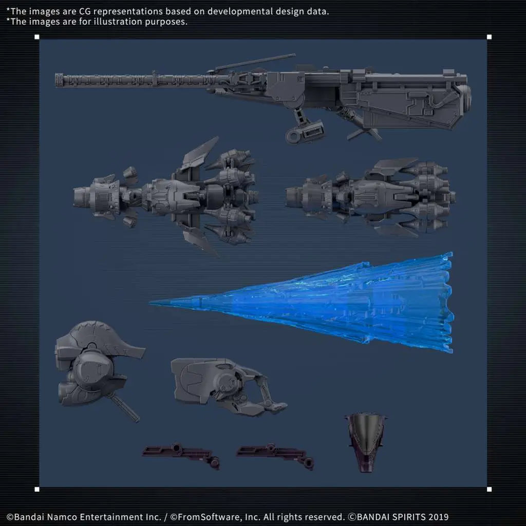 BANDAI 30MM ARMORED CORE VI FIRES RUBICON ARQUEBUS ADD VE-40A OPEN FAITH MODEL KIT 16 cm