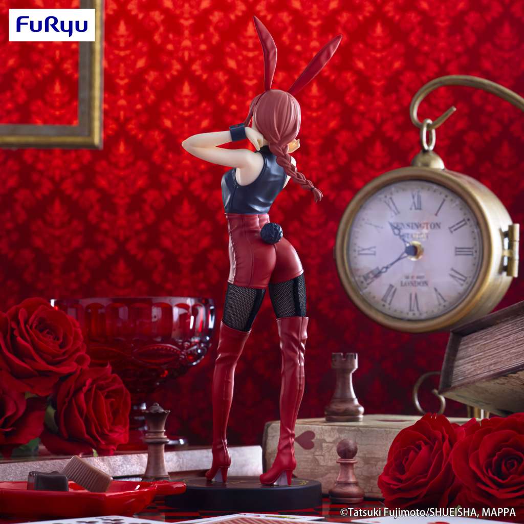 FURYU MAKIMA CHAINSAW MAN BICUTE BUNNIES RED COLOR VER. STATUA 30 CM