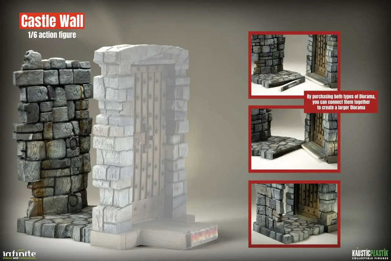 INFINITE STATUE CASTLE WALL 1/6 DIORAMA 42 cm