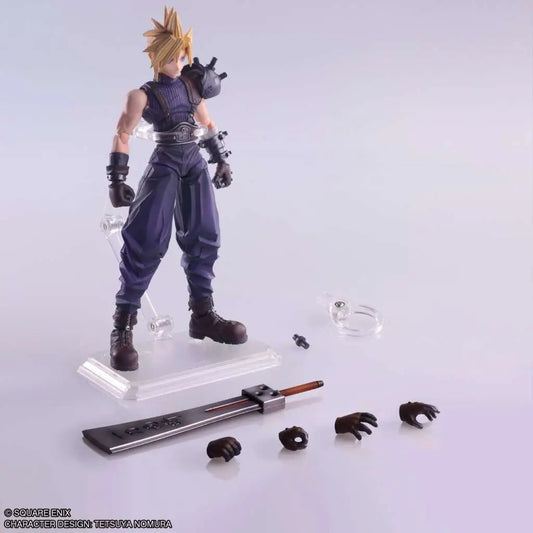 SQUARE ENIX FINAL FANTASY 7 CLOUD STRIFE HARDEDGE BRING ARTS AF ACTION FIGURE 15 cm