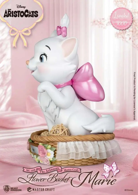 BEAST KINGDOM ARISTOCATS FLOWER BASKET MARIE MASTER CRAFT STATUA 32 cm