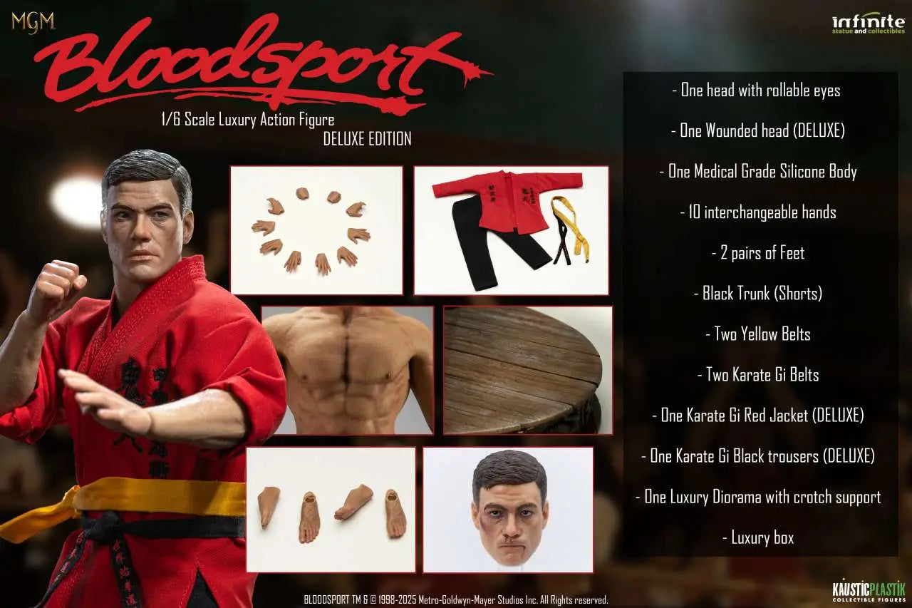 INFINITE STATUE BLOODSPORT FRANK DUX DELUXE EDITION 1/6 ACTION FIGURE 30 cm