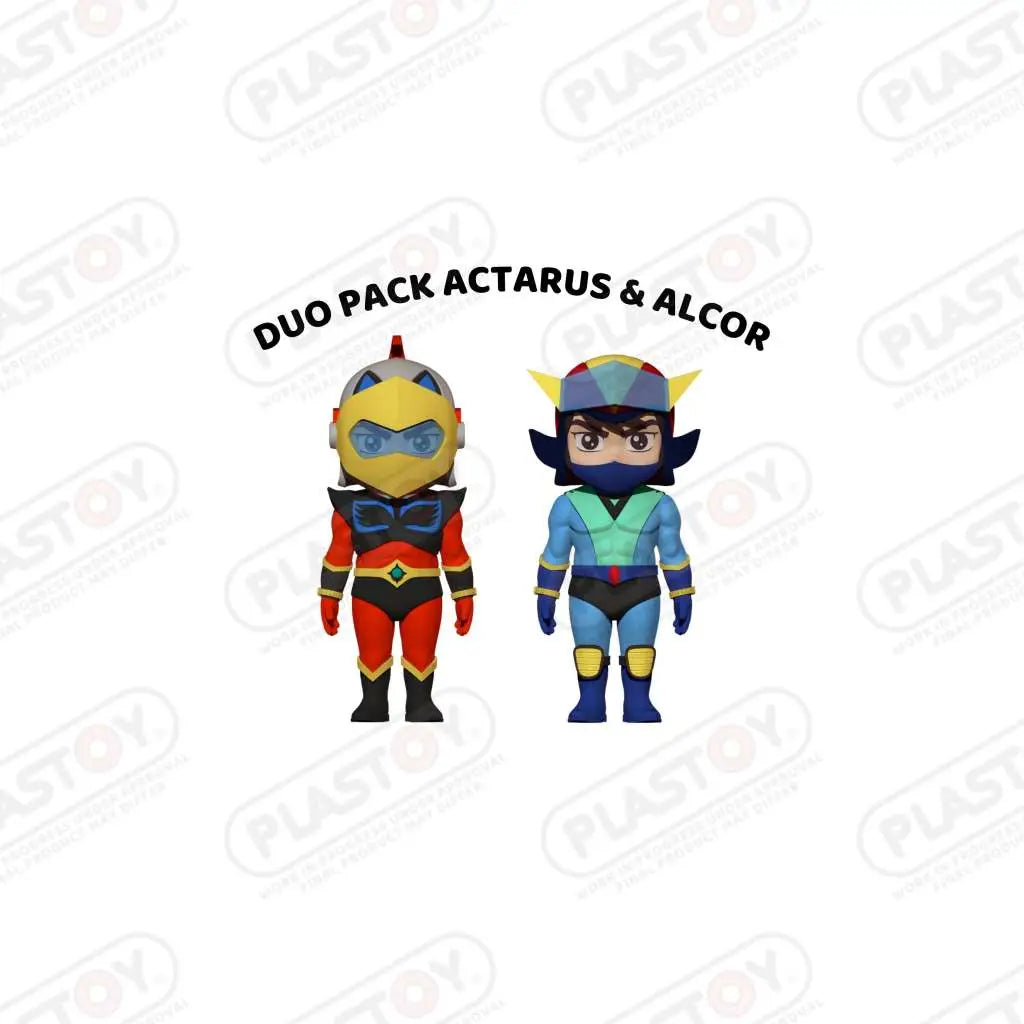 PLASTOY GRENDIZER ALCOR + ACTARUS S DUO PACK FIGURA 6 cm