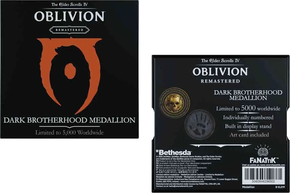 THE ELDER SCROLLS IV - OBLIVION - DARK BROTHERHOOD MEDALLION