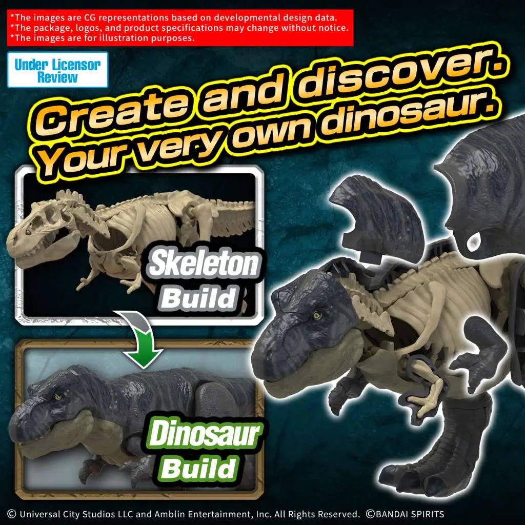 BANDAI PLANNOSAURUS JURASSIC WORLD T REX MODEL KIT 10 cm