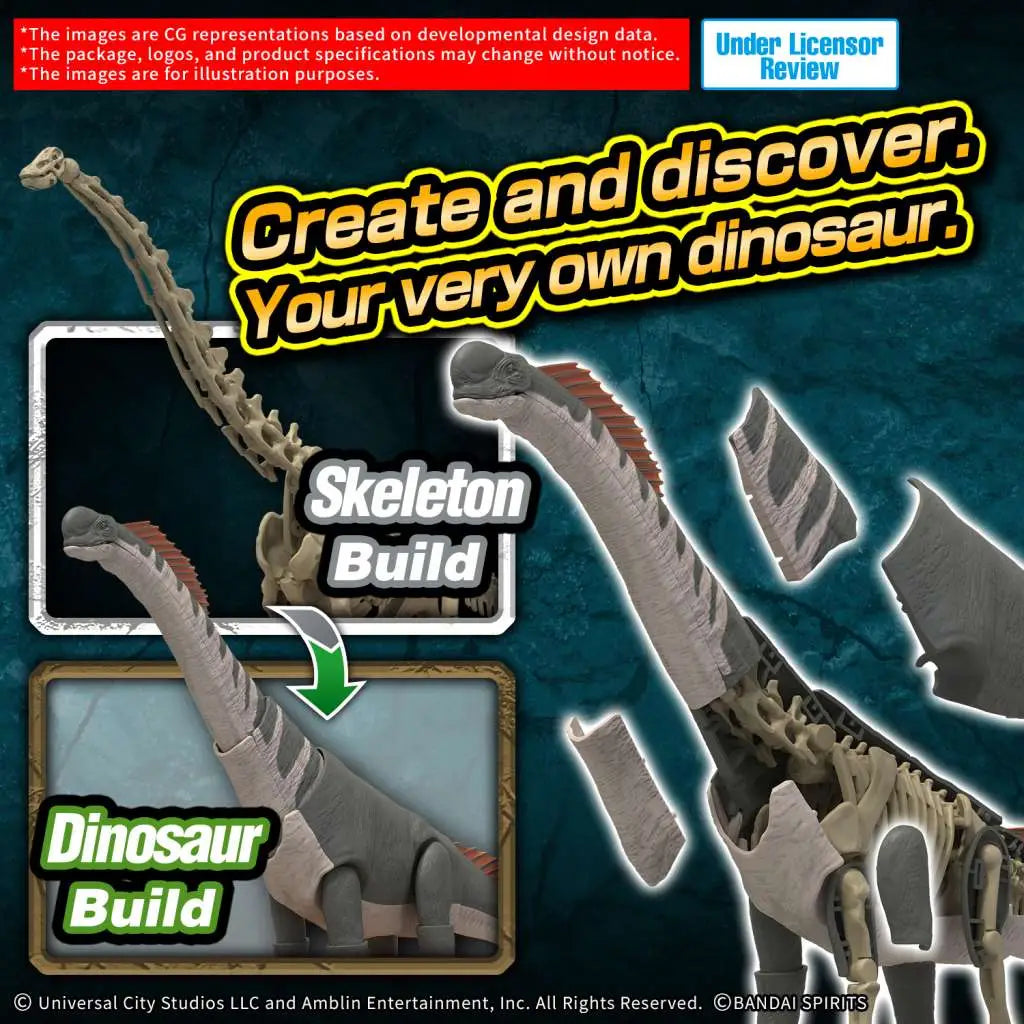 BANDAI PLANNOSAURUS JURASSIC WORLD TITANOSAURUS MODEL KIT 10 cm