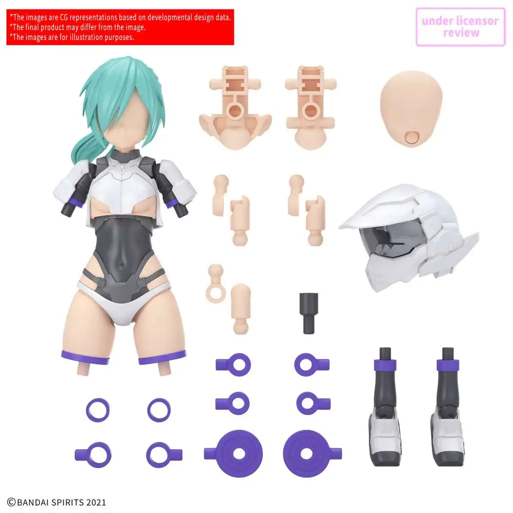 BANDAI 30MS OP PARTS SET 22 TURBO COSTUME COLOR B MODEL KIT
