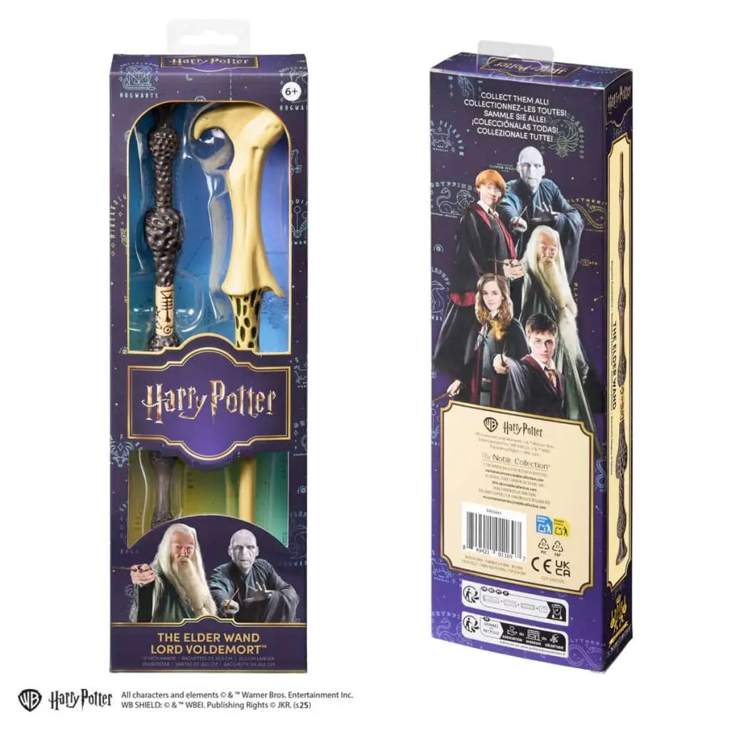 NOBLE COLLECTIONS LORD VOLDEMORT - HARRY POTTER ELDER ROLE PLAY PVC 2 PACK WANDS REPLICA 30 cm