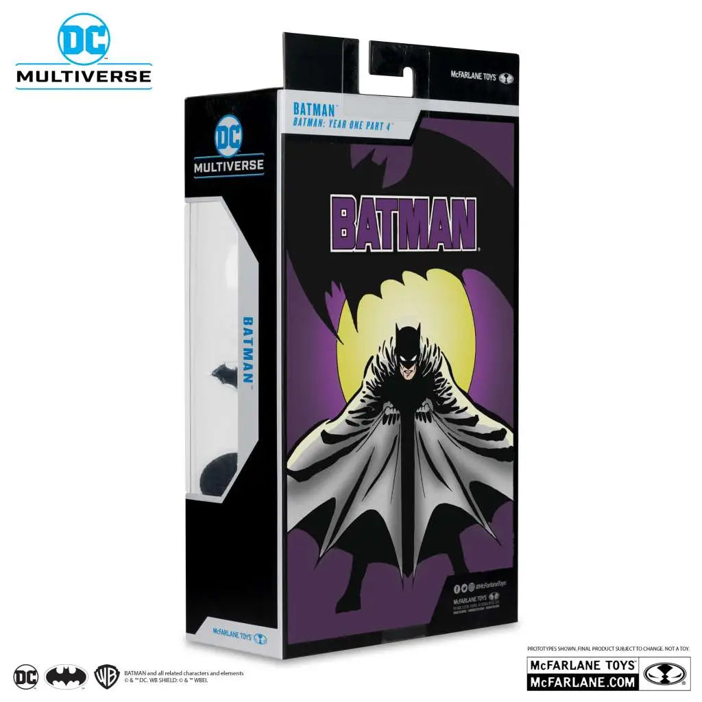 MCFARLANE TOYS 25 BATMAN - DC MULTIVERSE YEAR ONE PT4 GOLD LABEL PLATINUM BATMAN AF ACTION FIGURE 18 cm