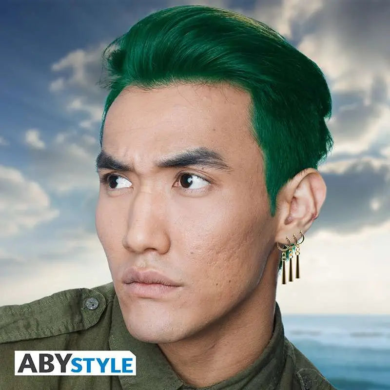 ABYSTYLE STUDIO ZORO - ONE PIECE 3 EARRINGS REPLICA 19x49x2mm