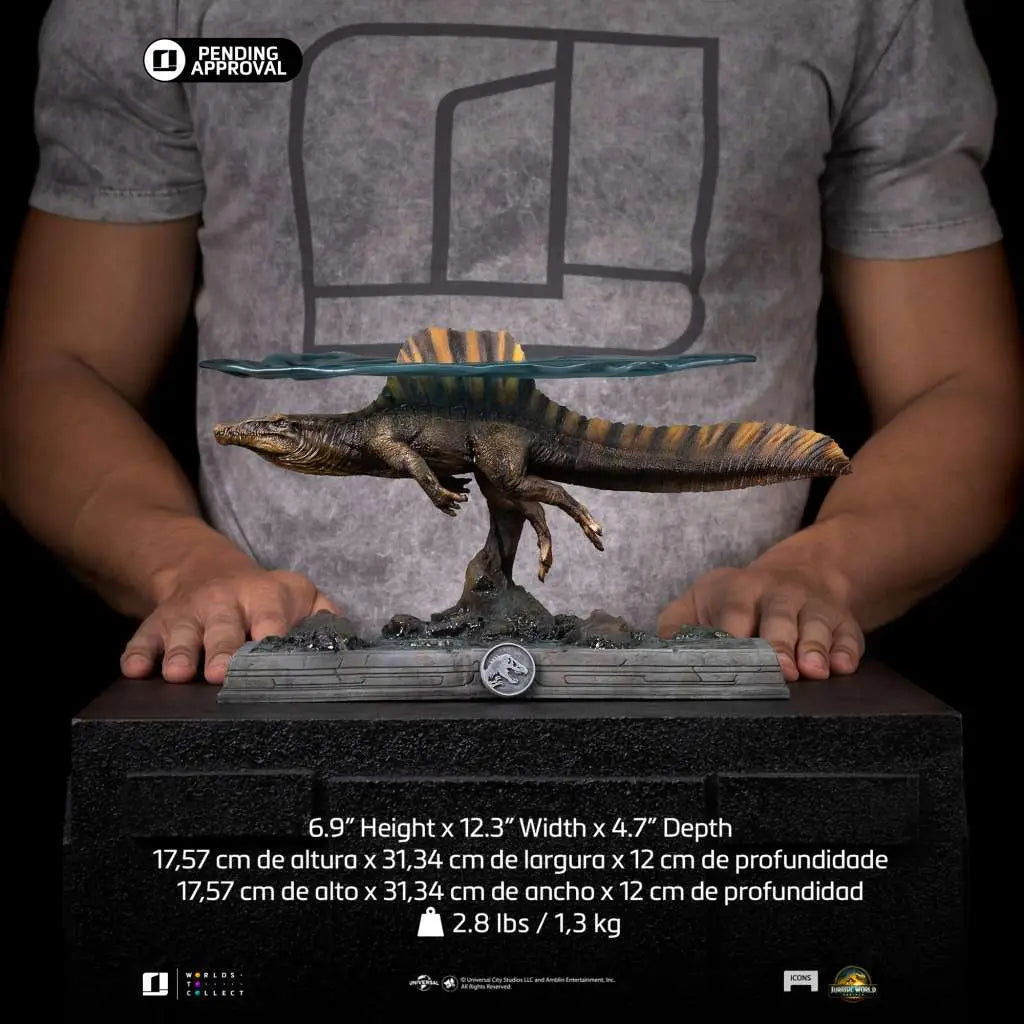 IRON STUDIOS JURASSIC WORLD REBIRTH SPINOSAURUS ICONS STATUA 25 cm