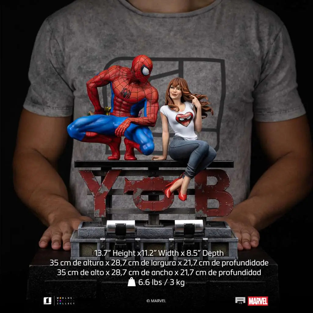IRON STUDIOS SPIDER-MAN MJ SCALE DIORAMA 1/6 STATUA 25 cm