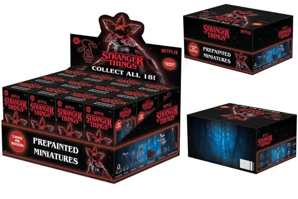 WIZKIDS STRANGER THINGS - PREPAINTED MINIATURES - BLIND BOXES COUNTER DISPLAY (12) MINI FIGURA