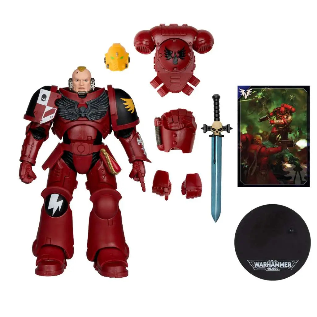 MCFARLANE TOYS 25 - WARHAMMER RG WARHAMMER 40000 WAVE 11 ASSAULT INTERCESSOR SEEANT BLOOD ANGEL AF ACTION FIGURE 17 cm