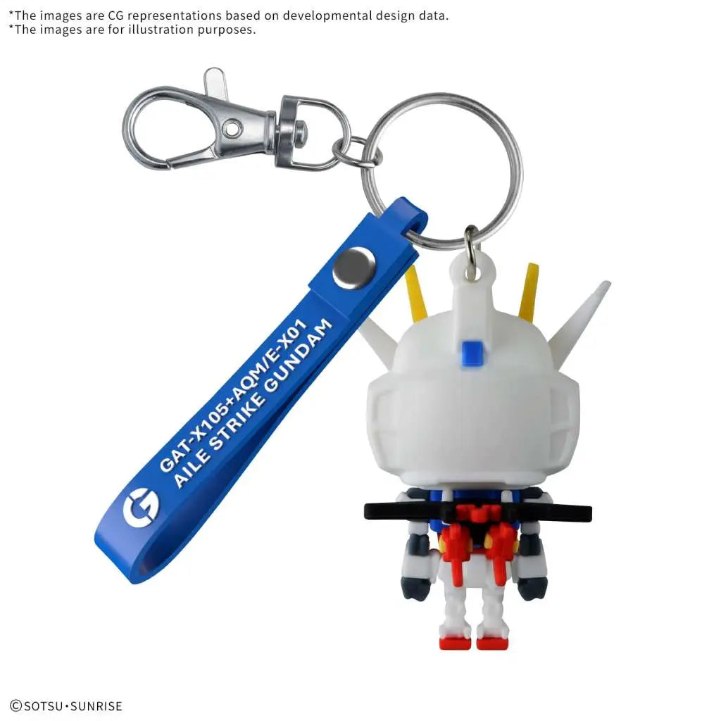 BANDAI AILE STPLA-KUN 3D RUBBER MASCOT KEYCHAIN MODEL KIT 5 cm
