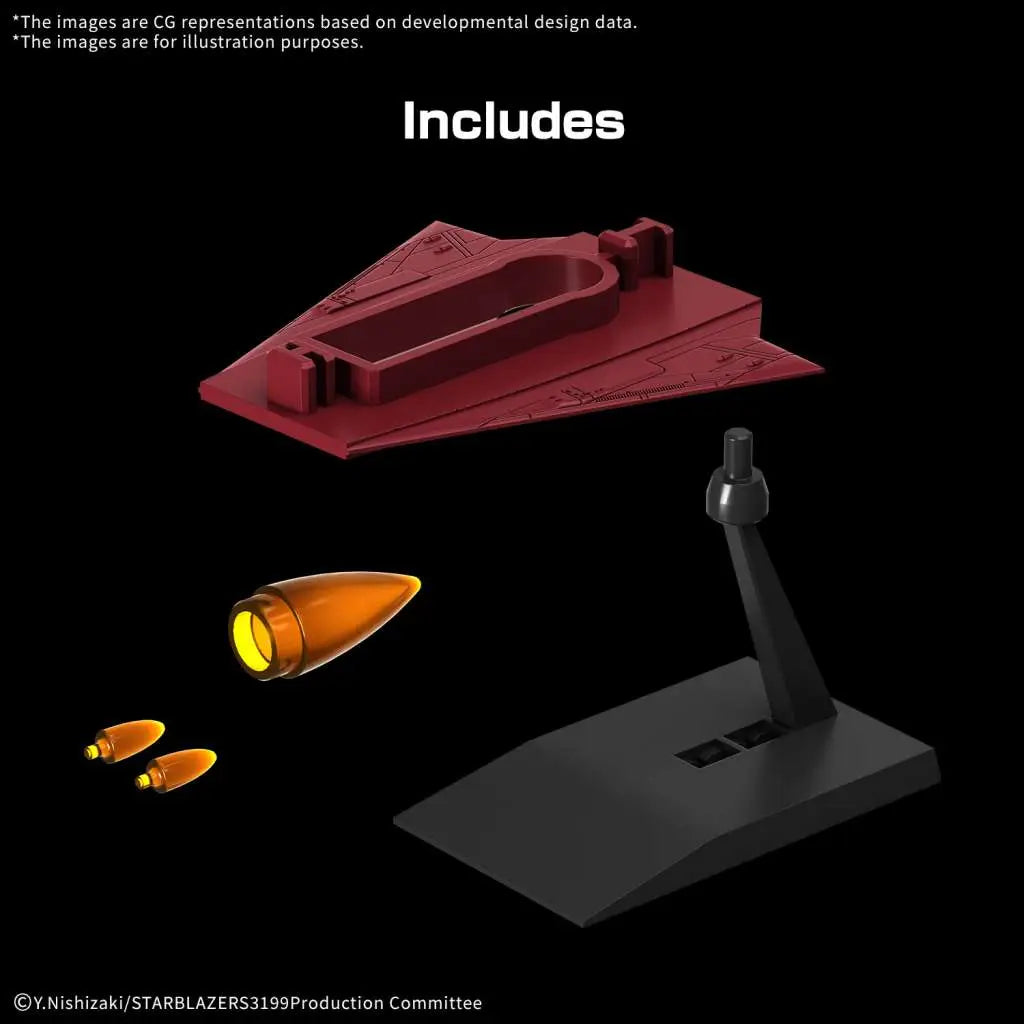 BANDAI YAMATO 3199 MECHA COLLECTION UNITED NATIONS COSMO FORCE BBY-01 SPACE BATTLESHIP MODEL KIT