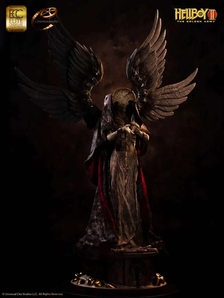 ELITE CREATURE COLLECTIBLES - HELLBOY HELLBOY 2 ANGEL DEATH SCALE MAQUETTE 1/3 STATUA 136 cm