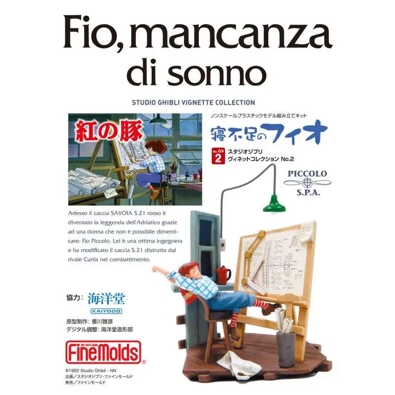 STUDIO GHIBLI PORCO ROSSO SLEEPLESS FIO PAINT 1/48 MODEL KIT 21.6 cm