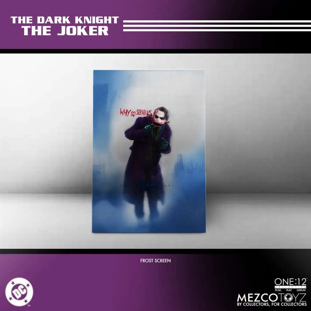 MEZCO TOYS ONE 12 COLLECTIVE DARK KNIGHT JOKER AF ACTION FIGURE 17 cm
