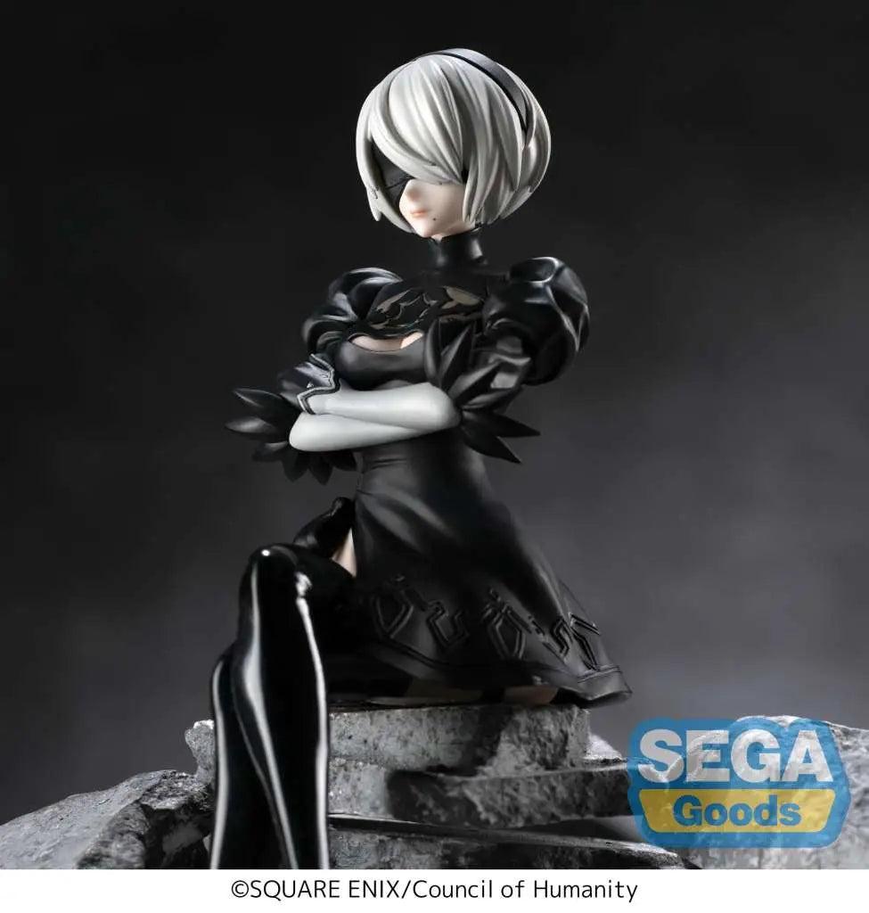 SEGA - NIER NIER AUTOMATA 2B PM PERCHING RERUN FIGURA 13 cm