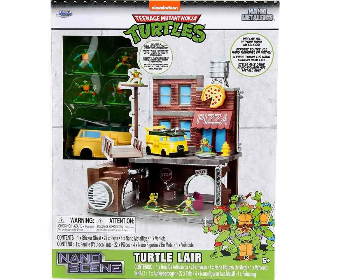 JADA TOYS - TEENAGE MUTANT NINJA TURTLES TEENAGE MUTANT NINJA TURTLE LAIR NANO SCENE DIORAMA
