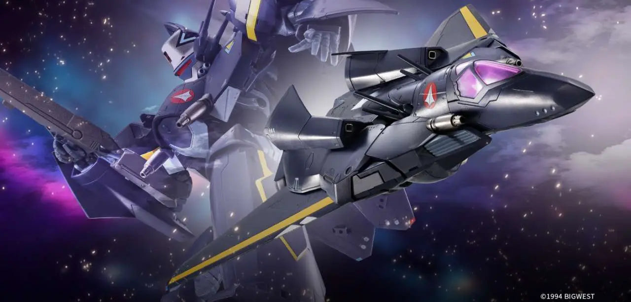 BANDAI DX CHOGOKIN MACROSS 7 VF-17S NIGHTMARE STEALTH VALKYRIE GAMLIN KIZAKI ACTION FIGURE 25 cm