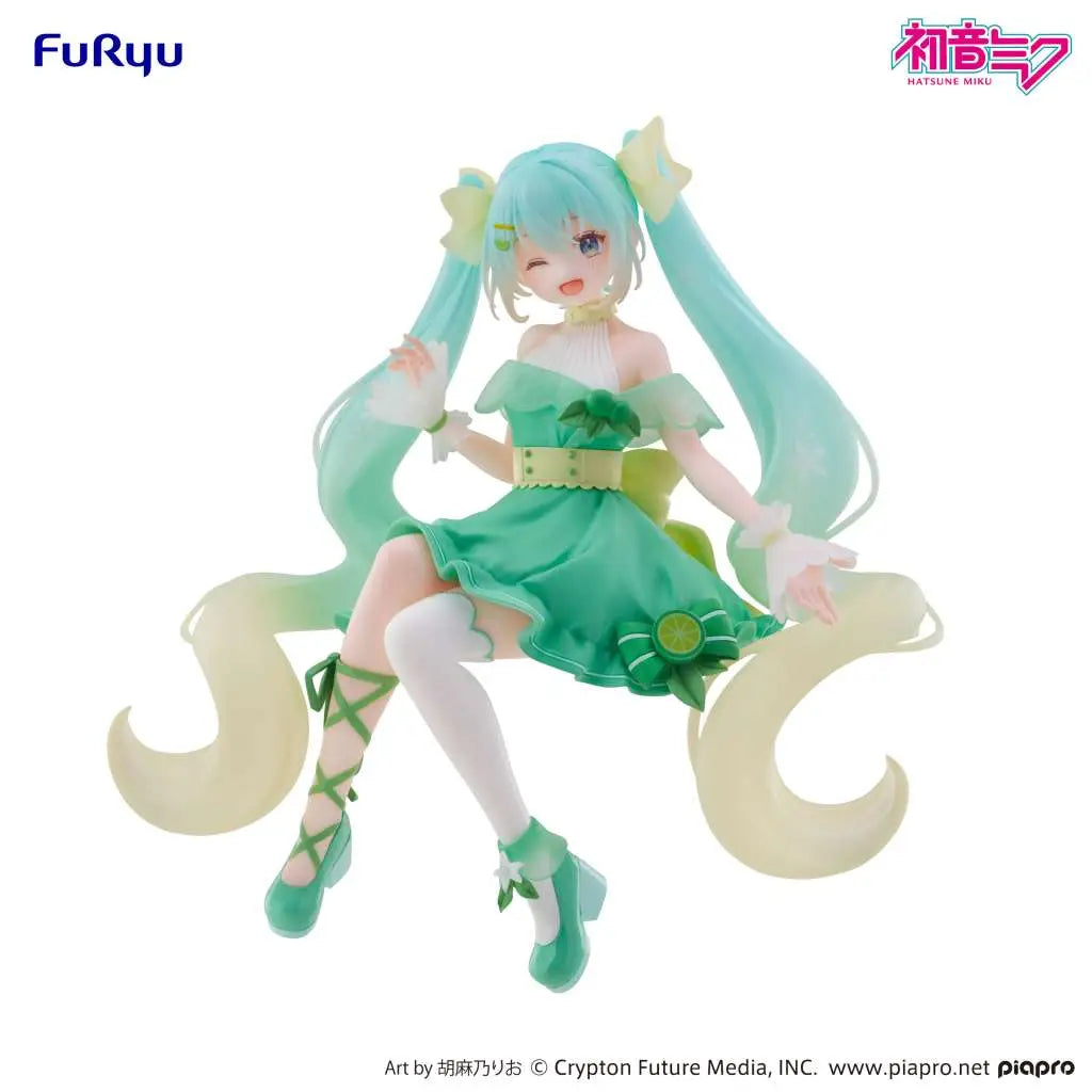 FURYU - HATSUNE MIKU HATSUNE MIKU LIME NOODLE STOPPER FIG FIGURA 14 cm