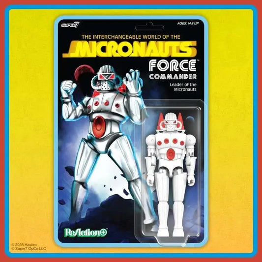 SUPER 7 - MICRONAUTS MICRONAUTS W02 FORCE COMMANDER REACTION+ ACTION FIGURE 10 cm