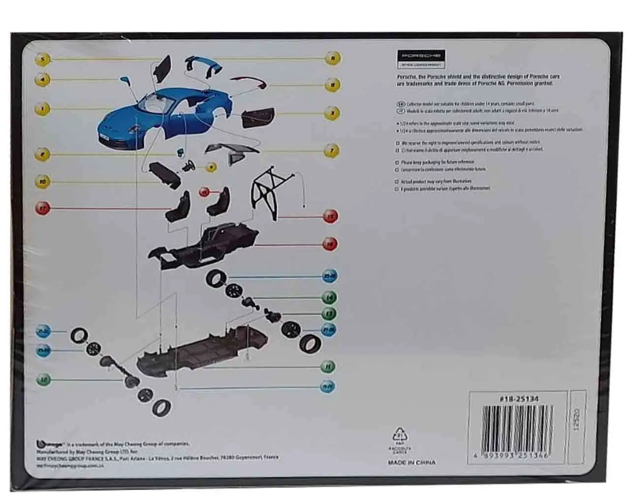 PORSCHE 911 GT3 - MODEL KIT 1:24