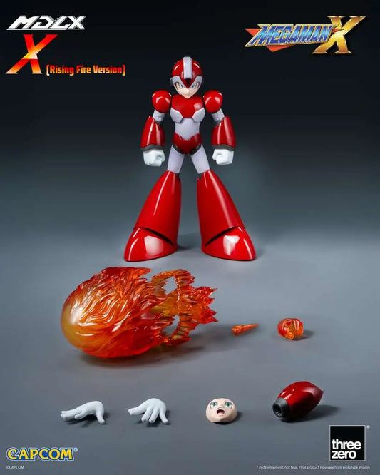 THREEA TOYS/THREEZERO - MEGA MAN MEGA MAN X MDLX X RISING FIRE VERSION ACTION FIGURE 10 cm