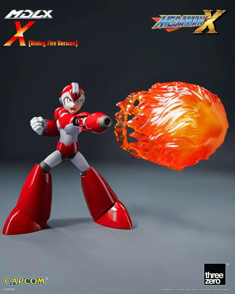 THREEA TOYS/THREEZERO - MEGA MAN MEGA MAN X MDLX X RISING FIRE VERSION ACTION FIGURE 10 cm