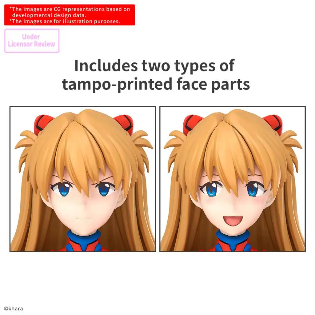 BANDAI 30MP ASUKA SHIKINAMI LANGLEY PLUG SUIT VER MODEL KIT 15 cm