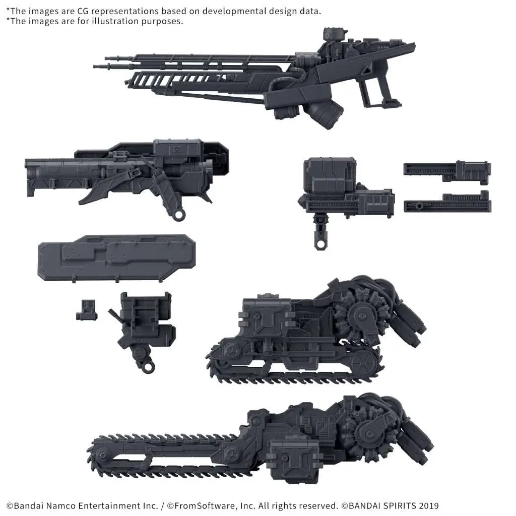 BANDAI 30MM OPTION PARTS SET ARMORED CORE VI FIRES RUBICON WEAPON SET 07 MODEL KIT -